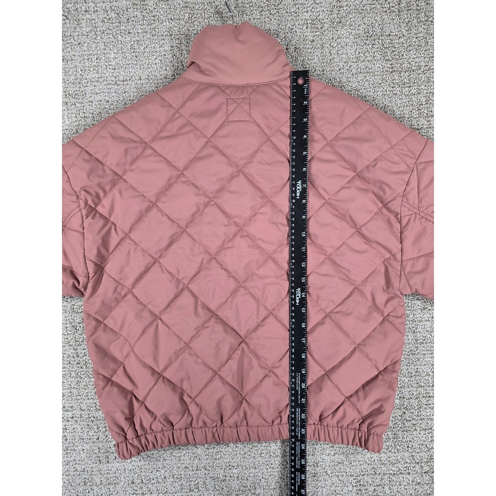 Vuori Womens Small Echo Insulated Quilted Jacket Bomber Pink Full Zip - Picture 6 of 6
